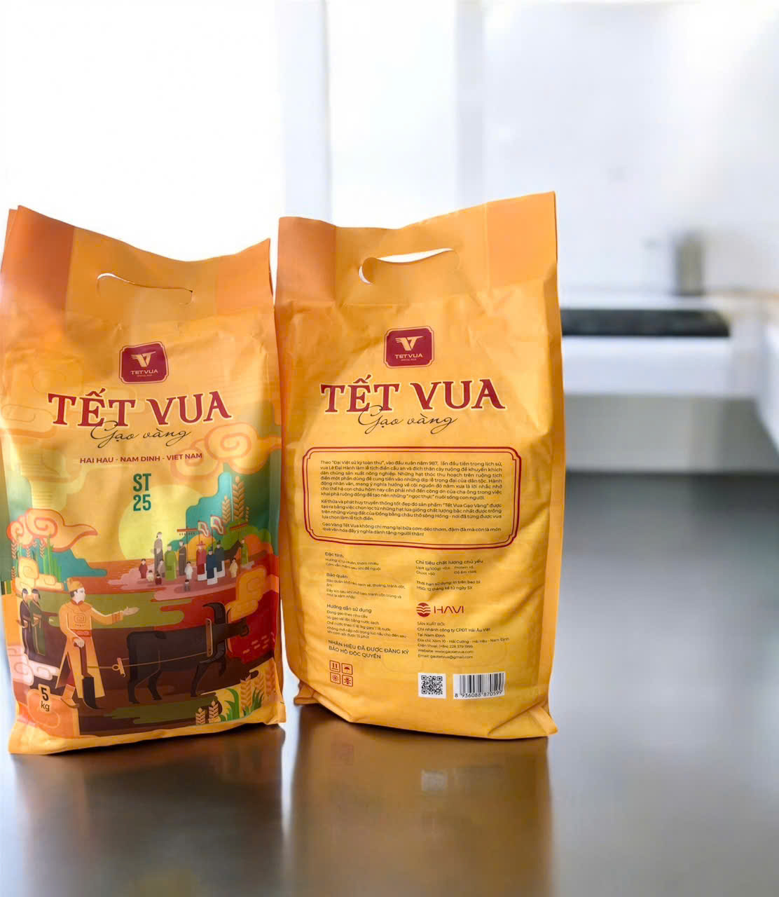 Gạo ST25 Tết Vua Vàng túi 5Kg